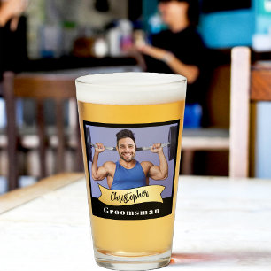 Groomsmen Pint Glass Series: The Bar Bell Legend
