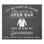 Groomsmen Proposal Beer Label