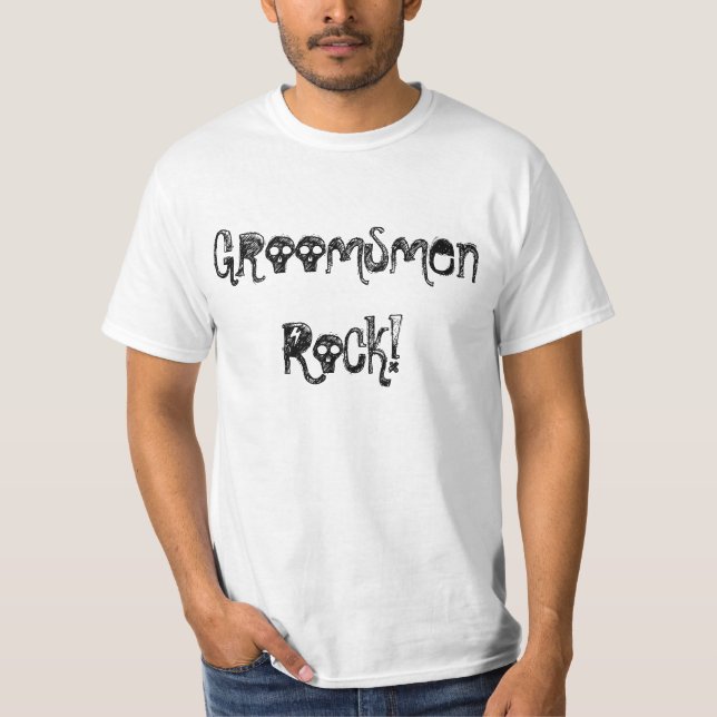 Groomsmen Rock T-Shirt (Front)