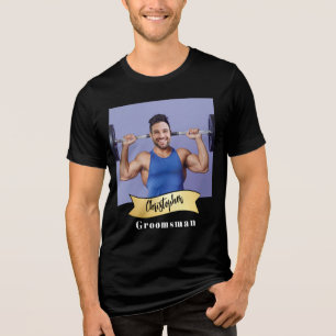 Groomsmen Series: The Bar Bell Legend Tri-Blend Shirt