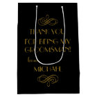 Groomsmen Tuxedo Personalised Wedding Thank You