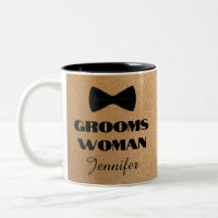 groomswoman black bow tie gold glitters wedding