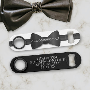 Groomswoman Modern Wedding Favour Bottle Opener