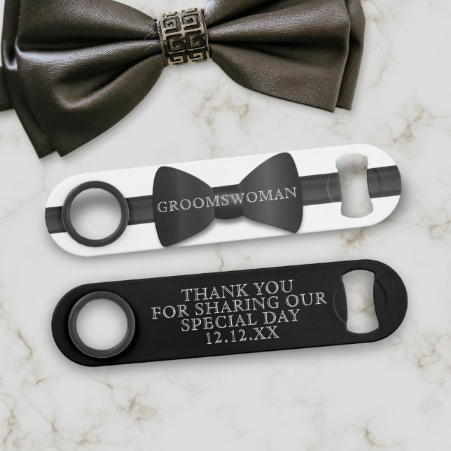 Groomswoman Modern Wedding Favour Bottle Opener (Creator Uploaded)