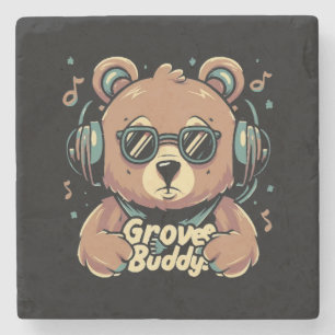 Groove buddy stone coaster