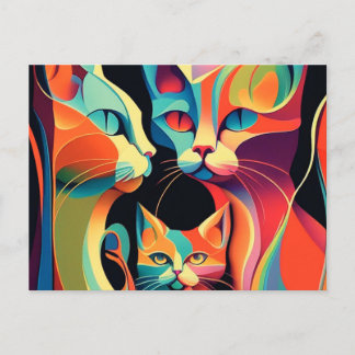 Groove Cats Postcard