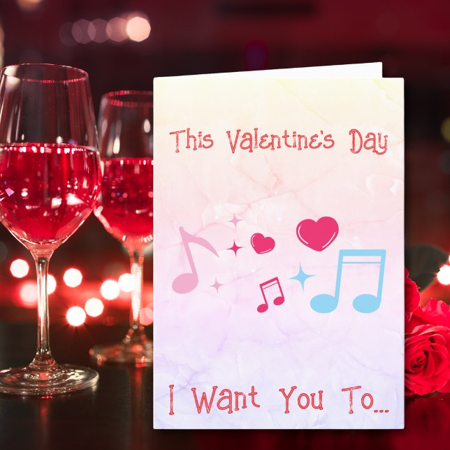 Groove Into My Heart This Valentine's Day Holiday Card (Proof that love doesn’t retire — it just gets better music.)