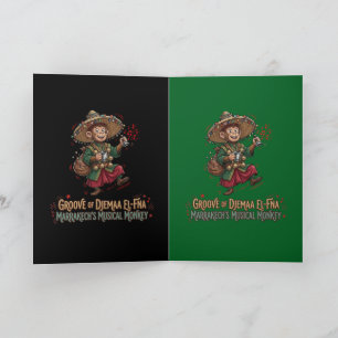 Groove of Djemaa El-Fna Marrakech Musical Monkey Card