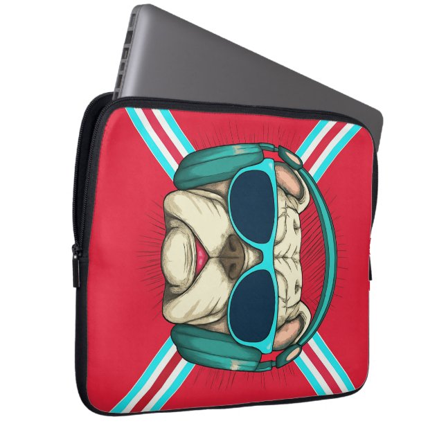 Groove Pup Laptop Sleeve (Front Right)