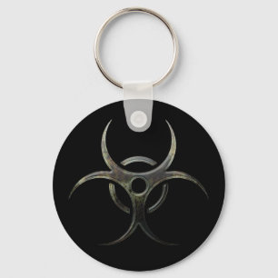 Groovie Biohazard Symbol - keychain