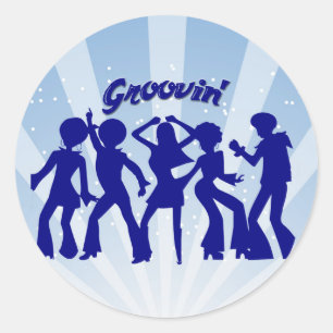 Groovin' Classic Round Sticker
