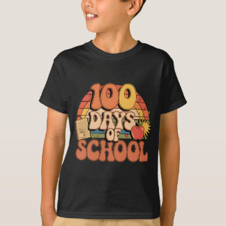 Groovy 100th Day of School Design - Vintage School T-Shirt