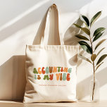 Groovy 1970s Accounting is My Vibe, Accountant Tote Bag<br><div class="desc">Gift this 'Accounting Is My Vibe' tote to the accountant in your life.</div>