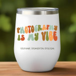 Groovy 1970s Photography is My Vibe, Photographer<br><div class="desc">Gift this 'Photography is My Vibe' tumbler to the photographer in your life.</div>