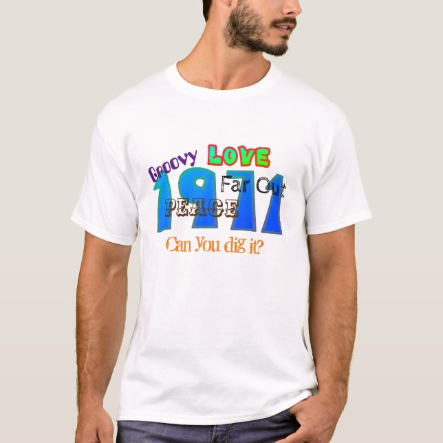 Groovy 1970's Slang on Clothes Men T-Shirt (Front)