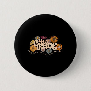 Groovy 4th Fourth Grade Teacher Teach Them Love Th 6 Cm Round Badge