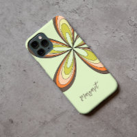 Groovy 60s 70s Hippie Flower Lime Retro Daisy Name