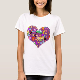 Groovy 60s Purple Love T-Shirt