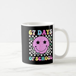 Groovy 67 Days Of School Smile Face Teacher Kids W Coffee Mug
