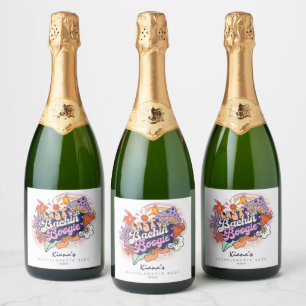 Groovy 70s Bachelorette Last Bachin' Boogie ID929  Sparkling Wine Label