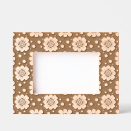 Groovy 70s Daisy Flower Power Pattern Etched Frames