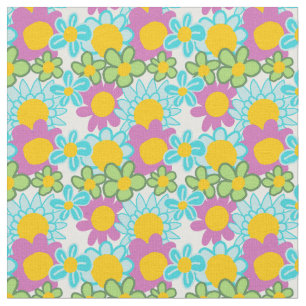 Groovy 70s Floral Fabric