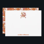 Groovy 70s Hippie Peace Orange Bat Mitzvah Custom Thank You Card<br><div class="desc">Groovy 70s Retro Hippie Peace Orange Bat Mitzvah Custom Thank You Card</div>