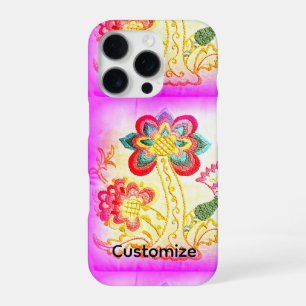 groovy 70's psychedelic palm tree iphone case