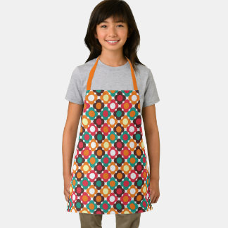 Groovy 70s Retro Flower Pattern | Bold Boho Floral Apron