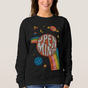 Groovy 70s Retro Hippie Vibes Rainbow Sweatshirt