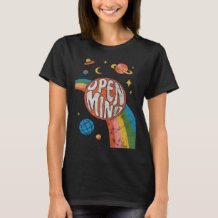 Groovy 70s Retro Hippie Vibes Rainbow T-Shirt