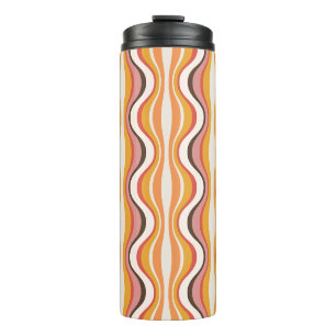Groovy, 70s retro style patterned travel mug