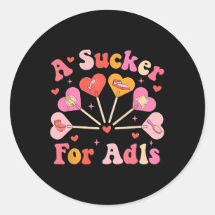 Groovy A Sucker For Adls Occupational Therapist Va Classic Round Sticker