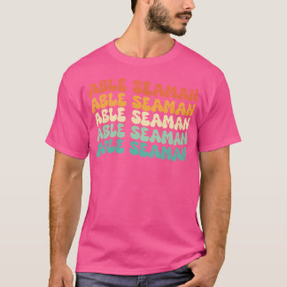Groovy Able Seaman Job Title T-Shirt