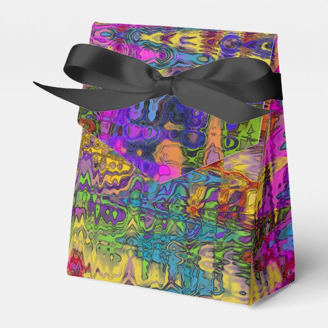 Groovy Abstract Favour Box (Front Side)