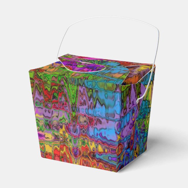 Groovy Abstract Favour Box (Front Side)