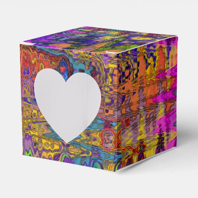 Groovy Abstract Favour Box (Front Side)