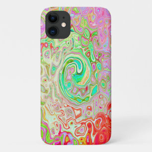 Groovy Abstract Retro Pastel Green Liquid Swirl Case-Mate iPhone Case
