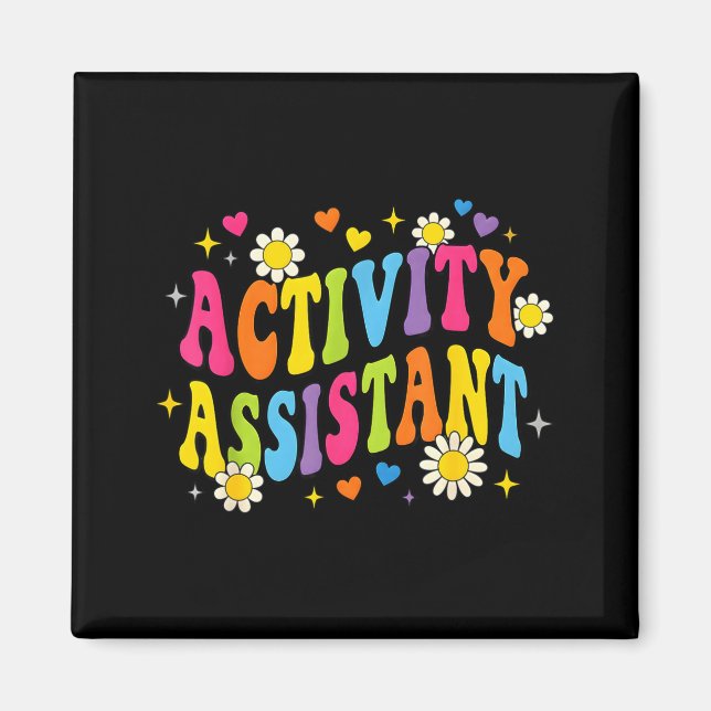 Groovy activity assistant squad professionals week magnet (Front)