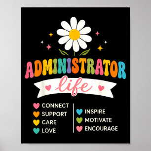 Groovy administrator life appreciation week back poster