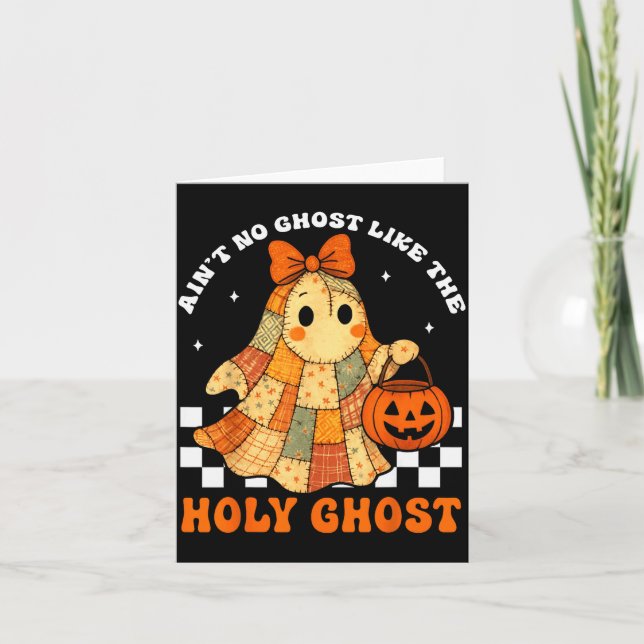 Groovy Ain’t No Ghost Like The Holy Christian Hall Card (Front)