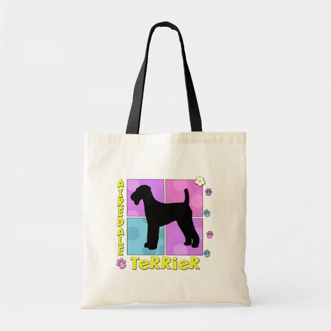 Groovy Airedale Terrier Tote Bag (Front)