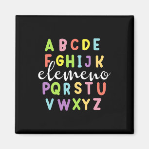Groovy Alphabet Abc Elemeno Back To School Teacher Magnet