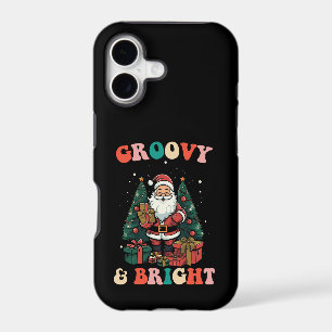 Groovy And Bright Christmas Santa Holiday Retro