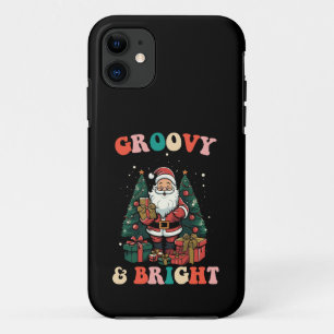 Groovy And Bright Christmas Santa Holiday Retro Case-Mate iPhone Case