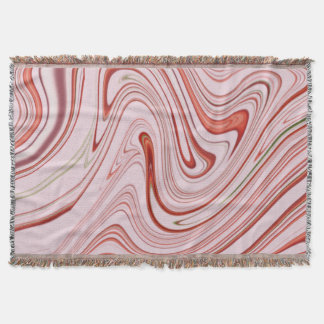 Groovy and Trendy Liquid Marble Swirl Design Throw Blanket