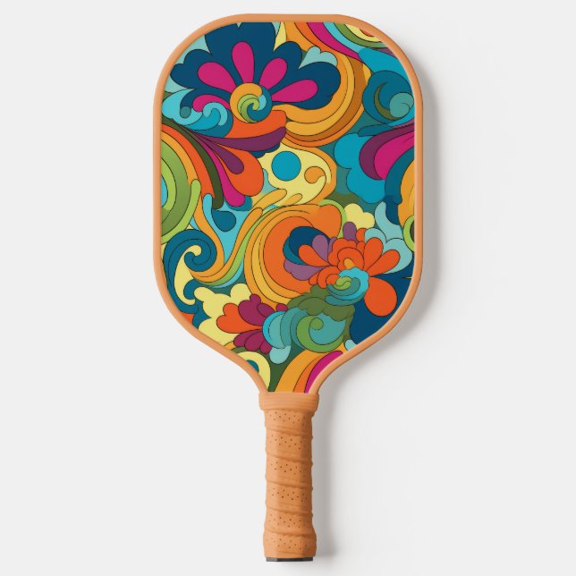Groovy Art Pickleball Paddle (Front)
