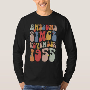 Groovy Awesome Since November 1955 Retro 67th T-Shirt