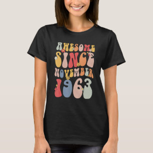 Groovy Awesome Since November 1963 Retro   59th T-Shirt