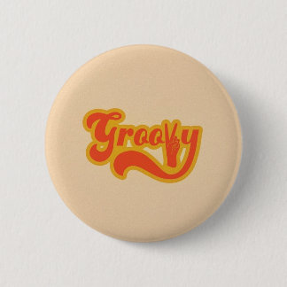 Groovy baby 6 cm round badge